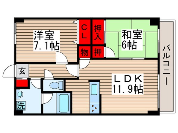 アウラ10の物件間取画像